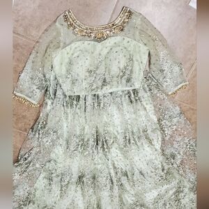 Indian pakistani lahangacholi chaniyacholi crocktop anarkali